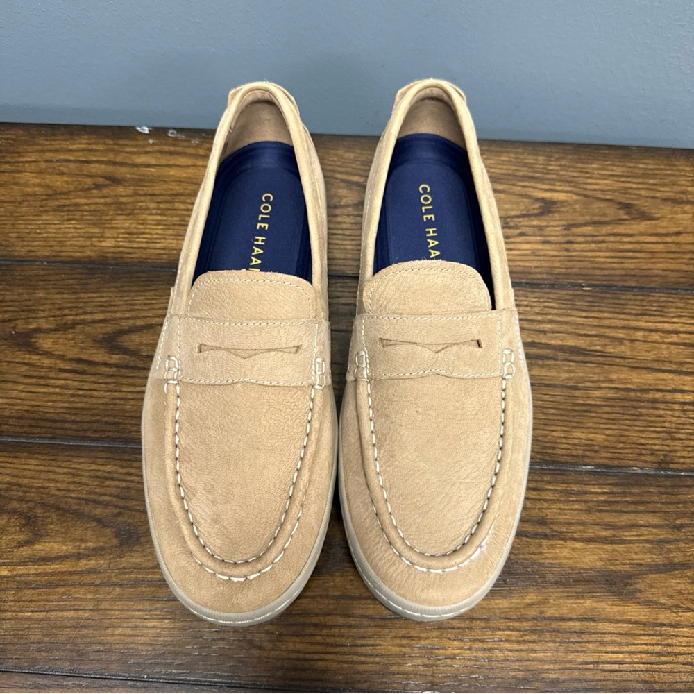 Cole Haan Men’s Claude Penny Loafers Amphora Tan Nubuck C30991 Size9 1/2